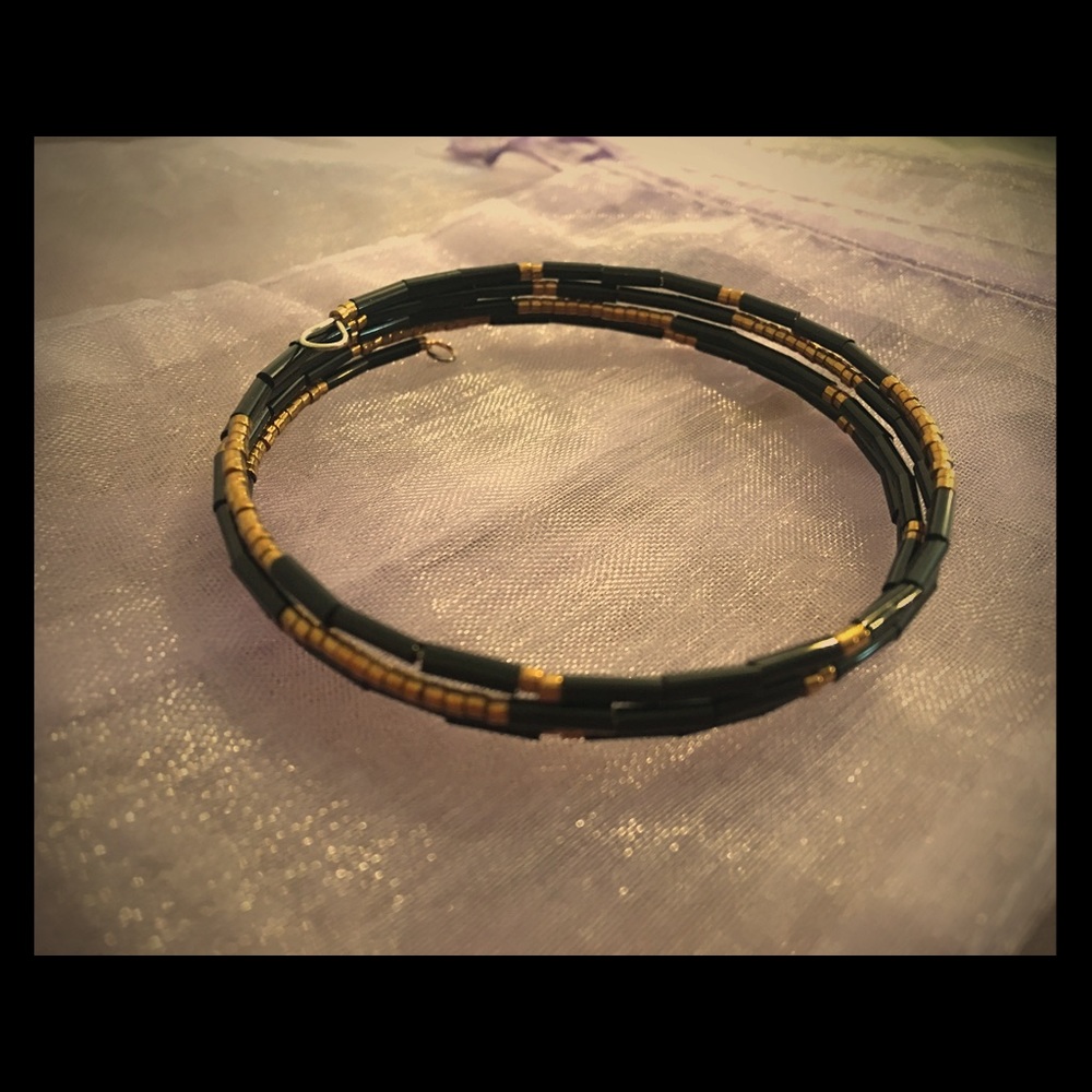 Handmade beaded wrap around bracelet